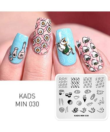 KADS Cute Nail Stamping Plate | DIY Nail Art Template & Manicure Tools - International Shipping Available - Buy Online on GoSupps.com