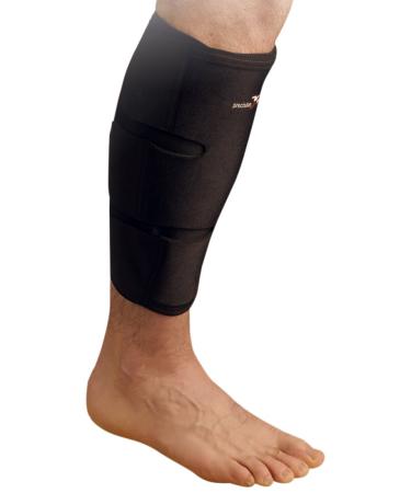 Precision Training Neoprene Calf/Shin Wrap - Black/Red Large/X-large Large/XLarge Yellow
