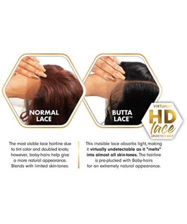 Sensationnel Butta Lace Front Wig - Natural Pre-Plucked HD Transparent Lace - BUTTA Unit 8 (1B) - Buy Online on GoSupps.com