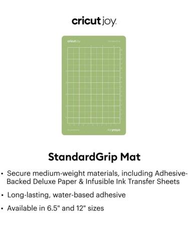 Cricut Joy StandardGrip Mat 4.5 x 6.5 - Reusable Cutting Mat for Crafts | Compatible with Cricut Joy Machine | Ideal for Cardstock, Iron-On, Vinyl and More - Buy Online on GoSupps.com
