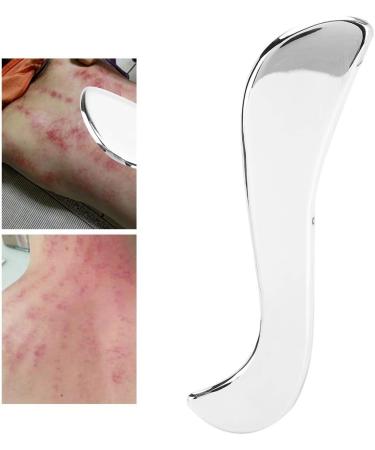 Verdant Touch Stainless Steel Gua Sha Tool - 20cm Body Scraping Board for Pain Relief & Massage - Buy Online on GoSupps.com