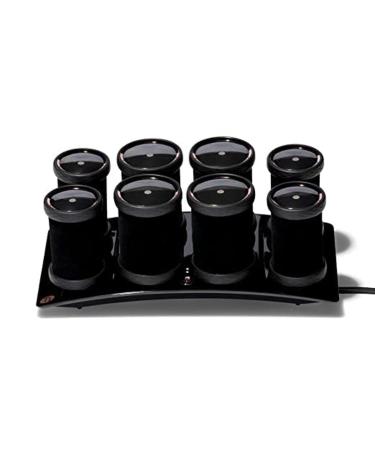 T3 Volumizing Hot Rollers Set with 4 44 mm and 4 38 mm Hot Rollers Featuring Dual Temperature Control and Ceramic Heaters