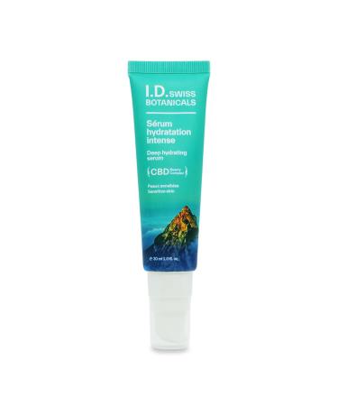 ID Swiss Botanicals Deep Hydrating Serum Rich in Hyaluronic Acid - Face Moisturizer - Silicone Free - Vegan - 30ml White (IDHYDRASERUM30)