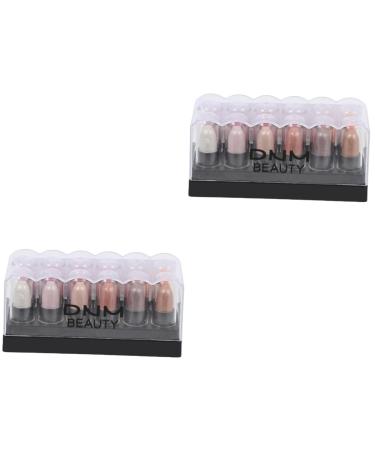 FOMIYES 2 Boxes 12 Shadow Box Glitter Outfit Woman Eyeshadow Pen Eyeshadow Accessory Miss Shimmer 1 count (Pack of 1) As Shownx2pcs