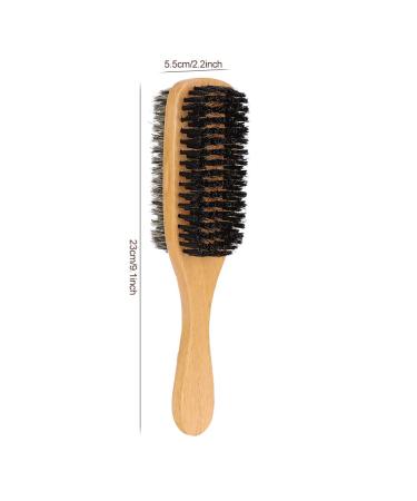 Premium Wooden Beard Brush & Face Hair Shaving Brush - Double-Sided with Wooden Handle | Ideal for Grooming Accessories - Buy Online on GoSupps.com