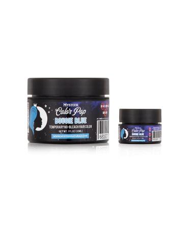 Mysteek Color Pop Temporary Hair Color - Bougie Blue for Dark & Light Hair No Bleach Washout 1 Fl Oz | Mysteek Naturals - Buy Online on GoSupps.com