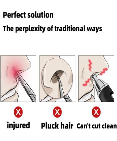 Manual Ear & Nose Hair Trimmer for Men & Women | Battery-Free Waterproof Portable Design | 12 Sharp Blades + Bonus Nail Clippers - Buy Online on GoSupps.com