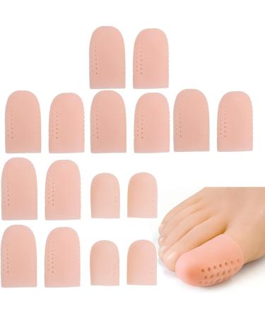 8 Pairs Silicone Toe Protectors - Breathable Toe Caps for Men & Women | Pain Relief for Ingrown Toenails Bubbles Hammer Toe - Buy Online on GoSupps.com