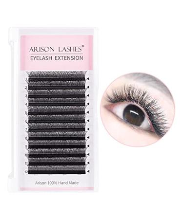 Yy Eyelash Extension D Curl 0.07 - 8mm Mixed Tray with Prefabricated Compartments | Premium Individual Lashes - Buy Online on GoSupps.com
