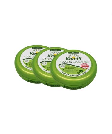 Burnus Kamill Organic Chamomile Moisturizing and Nourishing Cream No Dyes Animal Ingredients & Microplastics 150ml (Pack of 3)