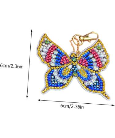 Anneome 5pcs Key Chain Keychain for Kids Handbag Hanging Decor Diy Diamonds Pendants Blush 5d Self Made - Buy Online on GoSupps.com