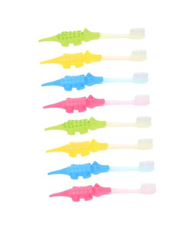 Partykindom 16 Stk Small Crocodile toothbrush Children's toothbrush soft toothbrush children toothbrush cleaning brush Cartoon-Kleinkind-toothbrush beautiful children's tooth cleaner