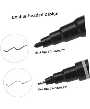 NOLITOY Cosmetic Liner 50 pcs Fine Markers Embroidered Waterproof Brow Mark Water-resistant Tattoos Beauty Marker - Buy Online on GoSupps.com