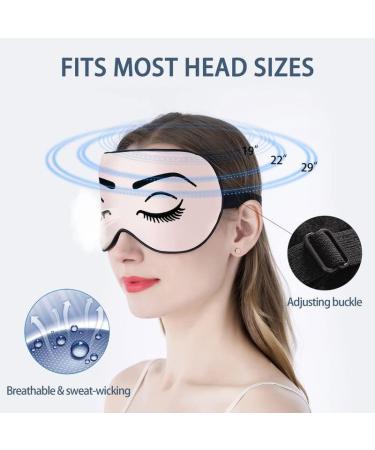 Townssilk 100% Silk Sleep Mask with Adjustable Strap - Comfortable & Super Soft Eye Mask for Ultimate Sleeping Aid | CreepyEyelash - Buy Online on GoSupps.com