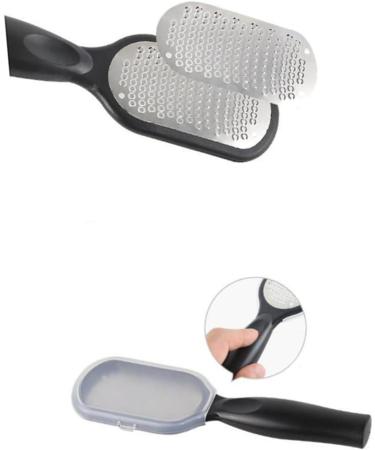 Beavorty Metal Scraper Foot File 1pc Foot Exfoliator Simple Portable Practical Callus Remover Scrapers with Cover Student Woman Foot Scrubber Squeegee - Buy Online on GoSupps.com