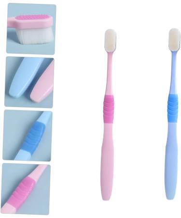 Beaupretty Soft Toothbrush Set - 2pcs Gentle Fur for Sensitive Teeth - Ideal Gift for Him - Buy Online on GoSupps.com