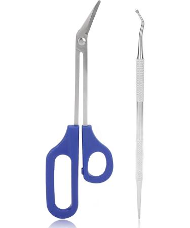 Long Handled Toenail Scissors Set with Ergonomic Design Comfort Handle for Easy Nail Trimming - Buy Online on GoSupps.com
