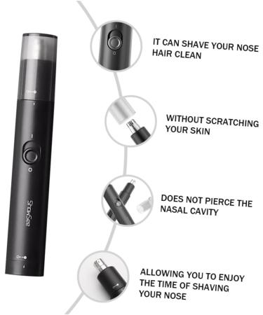 Healvian 1 Pc Nose Hair Trimmer Portable Nose Trimmer Hair Remover Hair Clipper Down Nose Hair Trimmer Nose Trimmer Nasal Cavity Cleaner Device for Personal Care Abdominal Muscles Black - Buy Online on GoSupps.com