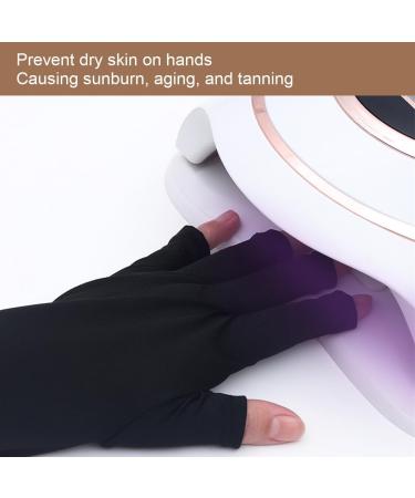 UCUNJIA 2 Pairs of Anti-UV Nail Gloves Fingerless Gloves for Women Anti-UV Gloves Manicure Gloves for Women Professional Anti-UV Manicure Gloves - Buy Online on GoSupps.com