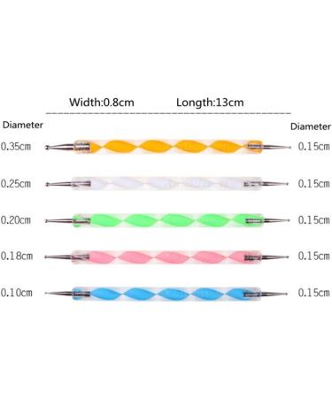 COMIART Ball Stylus Dotting Tool Set for Clay Sculpting & Nail Art - Embossing Pattern Included - Buy Online on GoSupps.com