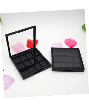 NOLITOY 2 Pcs 12 Travel Accessories Empty Eye Shadow Pallet Empty Eyeshadow Dish Makeup Palette Make up Box 1 count (Pack of 1) Blackx2pcs - Buy Online on GoSupps.com