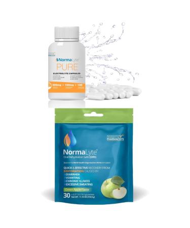 NormaLyte Oral Rehydration Salts and Capsules-Helps Dietary Management of POTS Syndrome Symptoms- Combo of 2