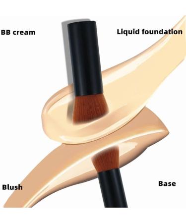 Female Makeup Brush Professional Makeup Brushes Concealer Powder Foundation Head Flat B Brush Make I9T0 Liquid Cosmetics Up Face Black 1pcs - Buy Online on GoSupps.com
