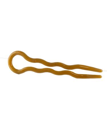 4pcs hairpin in U shape. 9x2cm in amber - Made in Germany - WeLoveBeads