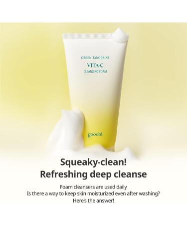 CLIO GOODAL Vitamin C and Green Mandarin Cleansing Foam for Sensitive Skin Gentle Deep Cleansing Formula Rich Foaming Facial Cleanser 507 fl oz Q2 - Buy Online on GoSupps.com