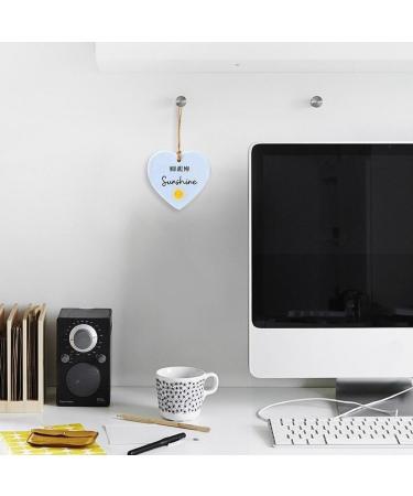 Plaque + Bag Thank You Gift for Friend Never Forget Difference You Make Hanging Ornament Acrylic Hanging Heart Plaque Gift Hanging for Best Heart Plaque Gift - Buy Online on GoSupps.com