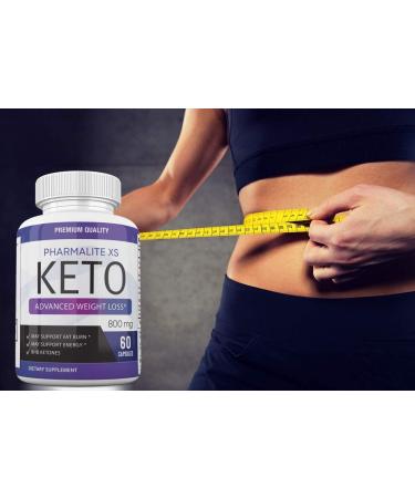Pharmalite XS Keto Pills - Advanced Weight Loss Formula 800mg - 60 Capsules - Buy Online on GoSupps.com