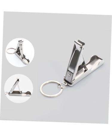 POPETPOP Stainless Steel Bottle Opener Folding Nail Clipper Key Chain Stainless Steel Stainless Steel Keychain - Buy Online on GoSupps.com