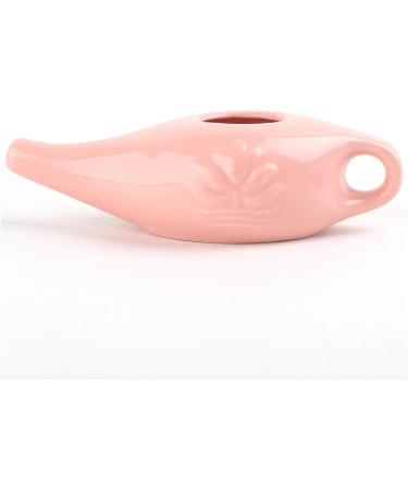 Milageto 250ml Ceramic Pot Nasal Pot for Travel Durable Portable Comfortable Grip Nose Cleaning Pot for Nasal Rinsing Nose Washing Orange - Buy Online on GoSupps.com