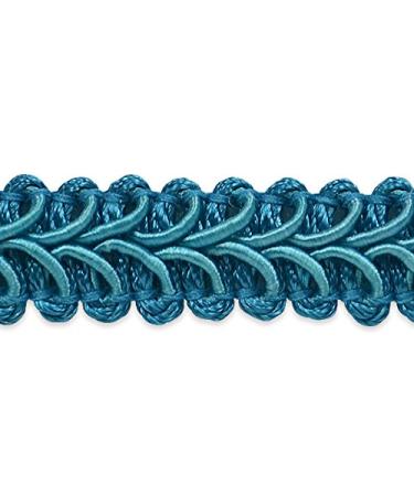 Expo International Yard 20 Yards of Alice Classic Woven Braid, Teal (5 Yard Cut) Trim, 20 yd