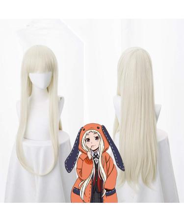 Anime Kakegurui Yomozuki Runa Cosplay Wig Heat Resistant Synthetic Hair Wig