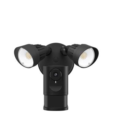 eufy security Floodlight Camera E with Built-in AI, 2K Resolution, 2-Way Audio, No Monthly Fees, 2000-Lumen Brightness, Weatherproof, Existing Outdoor Wiring and Weatherproof Junction Box Required Black