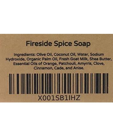 Fireside Spice Soap - All-Natural Handmade Goat Milk Soap for Men (2 x 4 oz Bars) | International Shipping Available - Buy Online on GoSupps.com