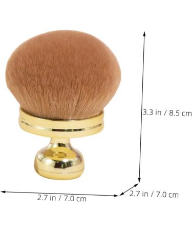 VINTORKY Fluffy and Soft Makeup Brush Travel Powder Brush Makeup Powder Brush Travel Makeup Brush Setting Powder Brush for Loose Powder Brush for Powder Foundation Blush Brush Makeup Tools 8.50X7.00X7.00CM Golden - Buy Online on GoSupps.com
