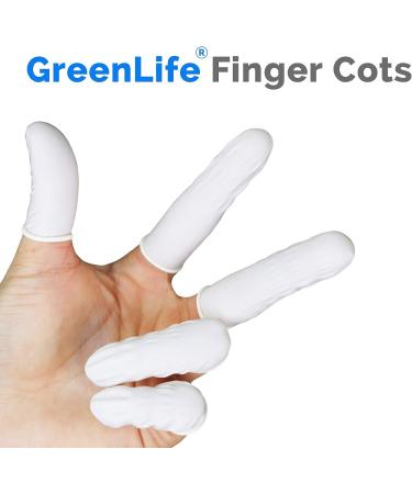 GreenLife 300pcs General Finger Cots | Disposable Latex Finger Gloves | Nail Protector Sleeves | Anti-Static Tool | Durable & High Elastic | 300 Count Pack - Buy Online on GoSupps.com