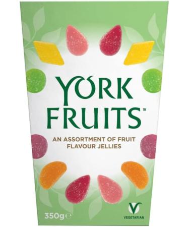 Christmas Sweets York Fruits Jellies Box 350g - Sweets Gift Box Fruit Jellies Christmas Sweets For Friends & Family - Fruit Gums Jelly Sweets (1 Pack) - Buy Online on GoSupps.com