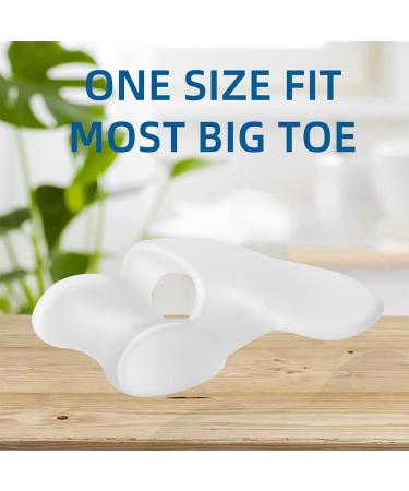 Hoogoo Bunion Toe Corrector Pads 8Pcs - Toe Separator and Spreader for Overlapping Toes - Gel Bunion Cushions for Women and Men - Buy Online on GoSupps.com
