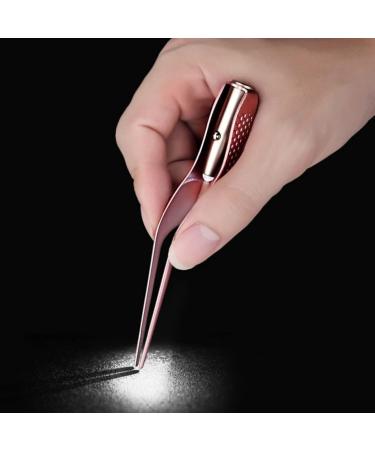 Lighted Tweezers & Earpick Set - Glowing Ear Color Removal Tools - 4pcs Medium Pink Ear Cleaners - Buy Online on GoSupps.com