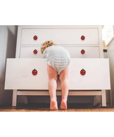 6 Pack Cchhyyt Mystical Garden Cartoon Rubber Drawer Handles for Kids - Ladybug Design Cabinet Knobs for Children's Rooms - Buy Online on GoSupps.com