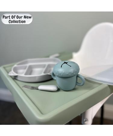 Alimos Stainless Steel Toddler Feeding Spoon and Fork Set - Safe Cutlery for Kids (Rose Dawn) - Buy Online on GoSupps.com