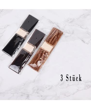 Velvet Wig Headband - Adjustable Slide-Resistant Comfort Grip | Dark Brown Brown & Black - Buy Online on GoSupps.com