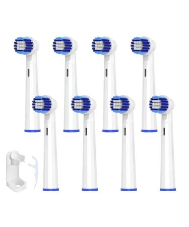Electric Toothbrush Replacement Heads 8 Pack Compatible with Oral B Braun Electric Toothbrush Replacement Heads Adult Precision Types Clean Electric Toothbrush Head