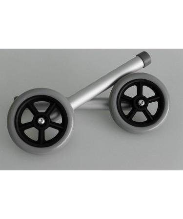 Exceart 2pcs Rolling Walker Replacement Wheels for Knee Scooter - Heavy Duty Wheelchair Walking Aid Accessories - Buy Online on GoSupps.com