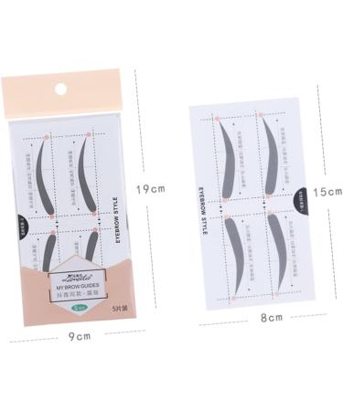 MAGICLULU 2 Eyebrow Shaping Stencils Makeup Kit Beauty Eyebrow Card Eyebrow Stickers Card A607 Portable - Buy Online on GoSupps.com