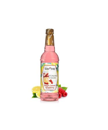 Jordan's Skinny Mixes Sugar Free Syrup Meyers Lemon Raspberry Flavor Fruit Flavored Water Enhancer Drink Mix for Ice Tea Lemonade & More Zero Calorie Flavoring Keto Friendly 750ML 1 Pack