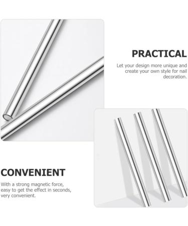 Beavorty Gel Polish Cylindrical Magnet Stick Nail Magnet Stick Cat Eye Magnet Tool Manicure Tool Double-Headed Nail Art Magnet Stick for Home DIY Salon Studio - Buy Online on GoSupps.com